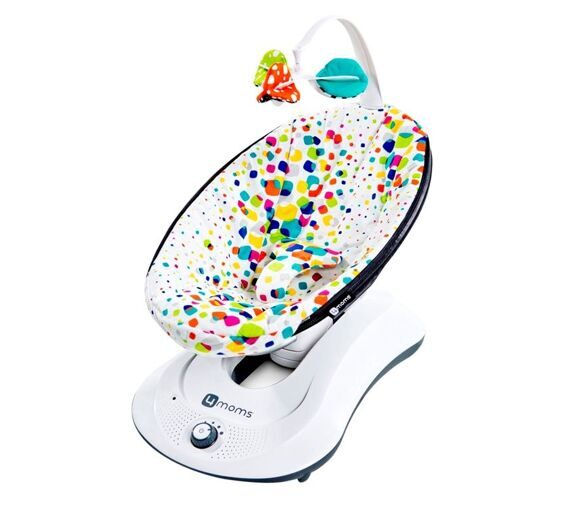 Электронные качели 4moms RockaRoo (мульти плюш)