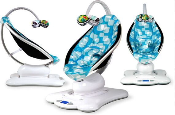 Электронные качели 4moms MamaRoo (голубой плюш)